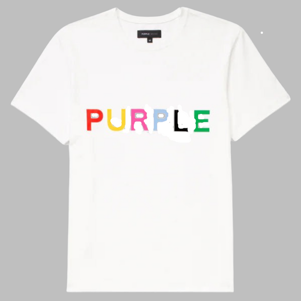 Purple Multi Color Logo T-Shirt