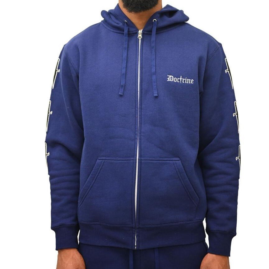 Doctrine Denim Dagger Zip Hoodie