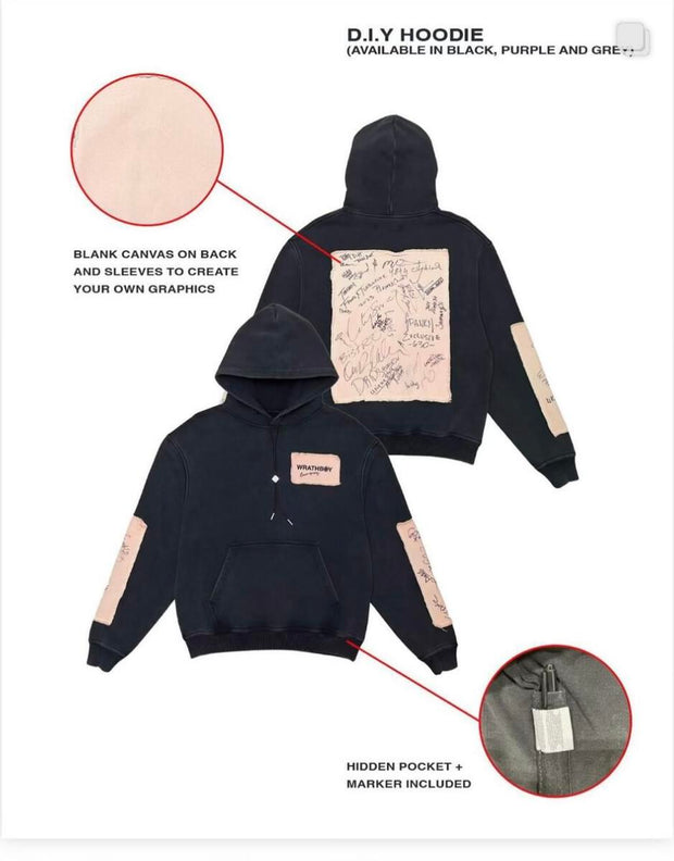 Wrathboy Design Secret Pocket Hoodie