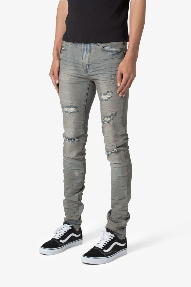 Mnml Skinny Rip And Repair Denim