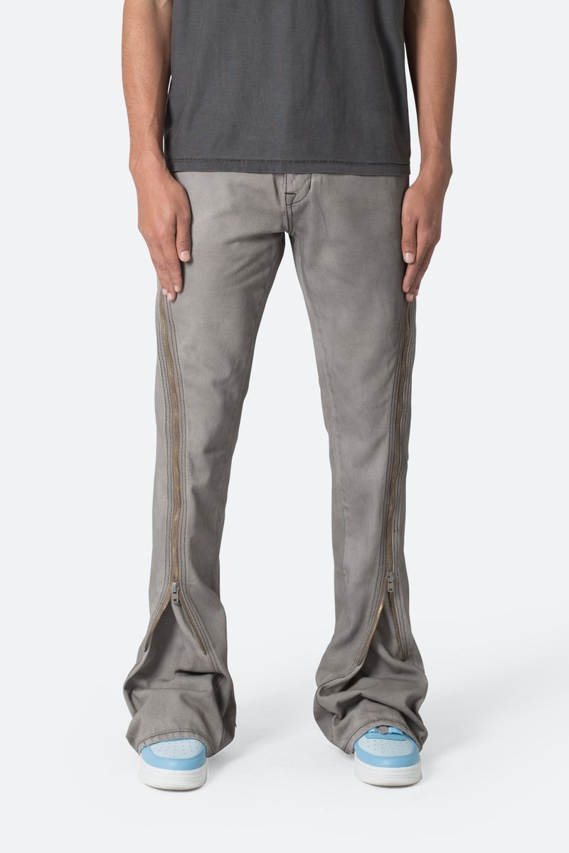 Mnml Zipper Flare Denim