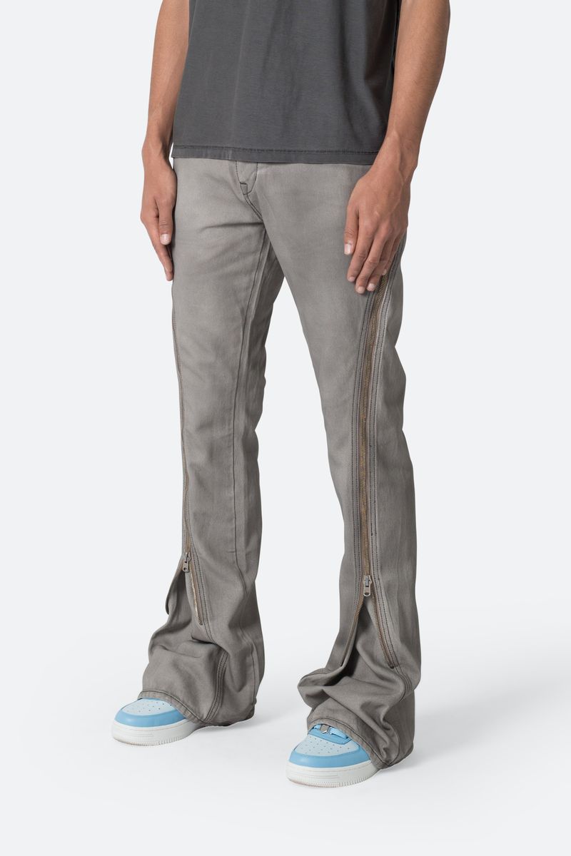 Mnml Zipper Flare Denim