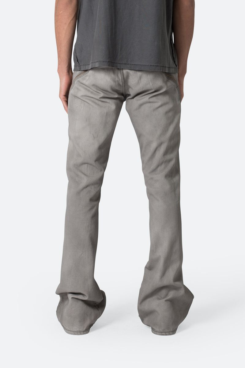 Mnml Zipper Flare Denim