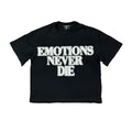 Mixed Emotion End White Rhinestone T-shirt