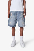 Mnml Western Jewel Denim Shorts