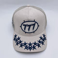 Hudson Navy Suede 777 Diamond Hats