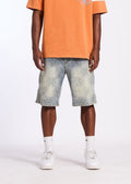 Memory Lane Monogram Denim Shorts