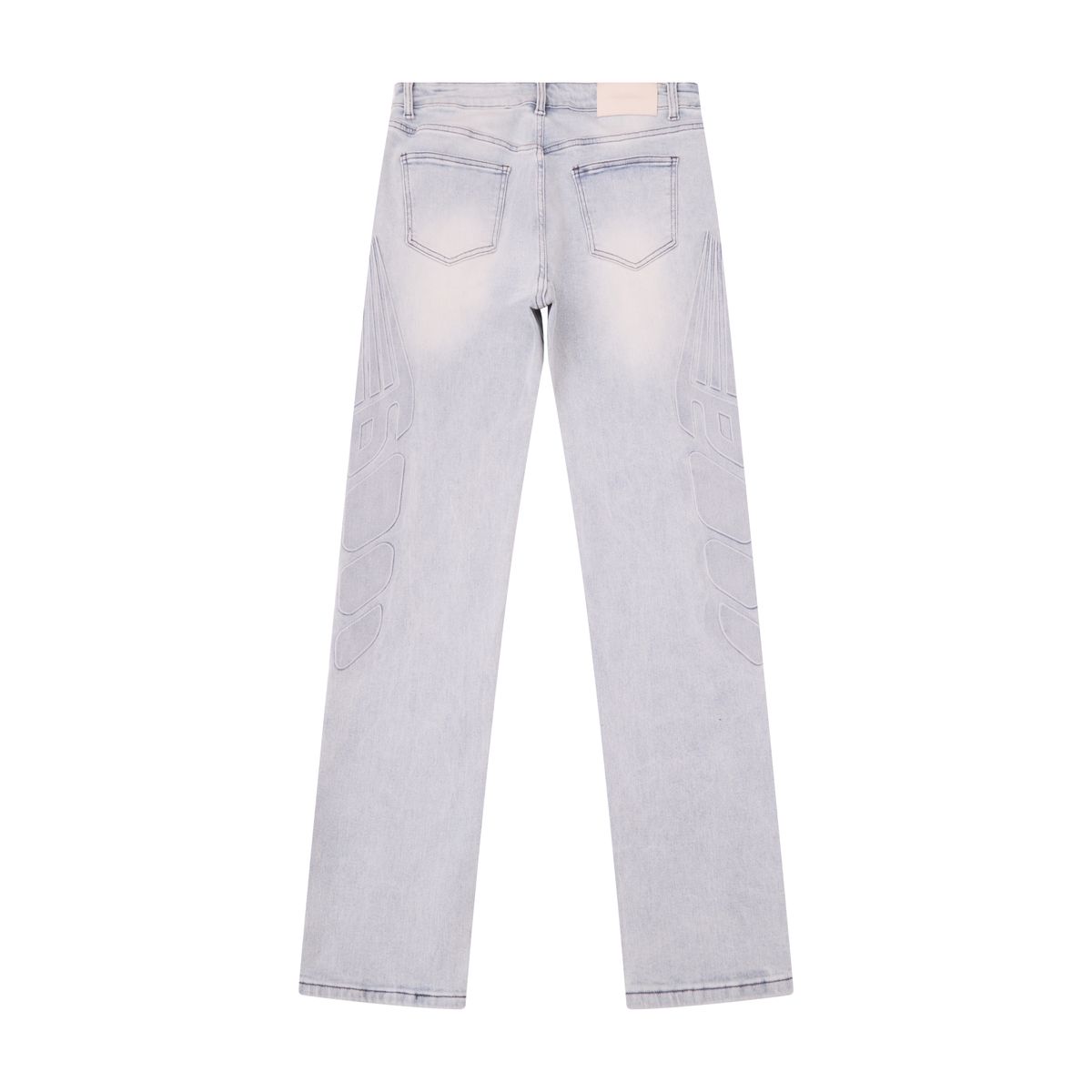 Almost Someday Moto Embossed Denim
