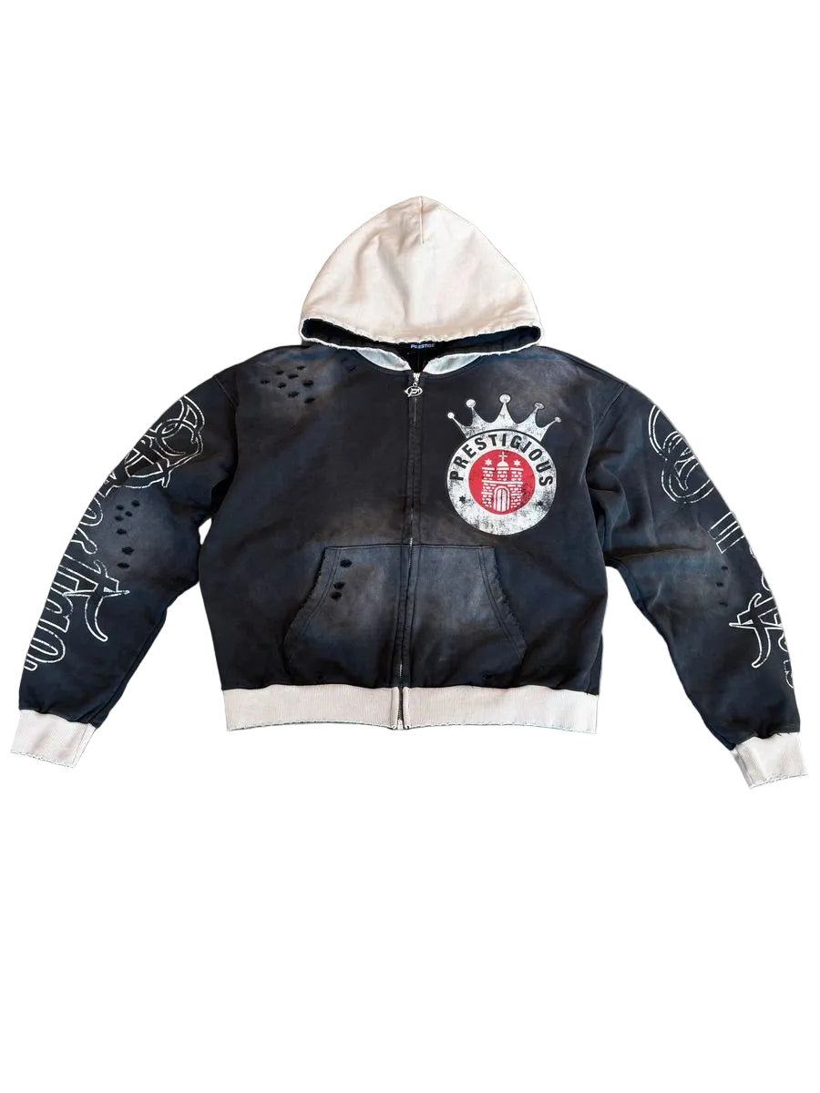 Prestige Crown Zip Up Hoodie