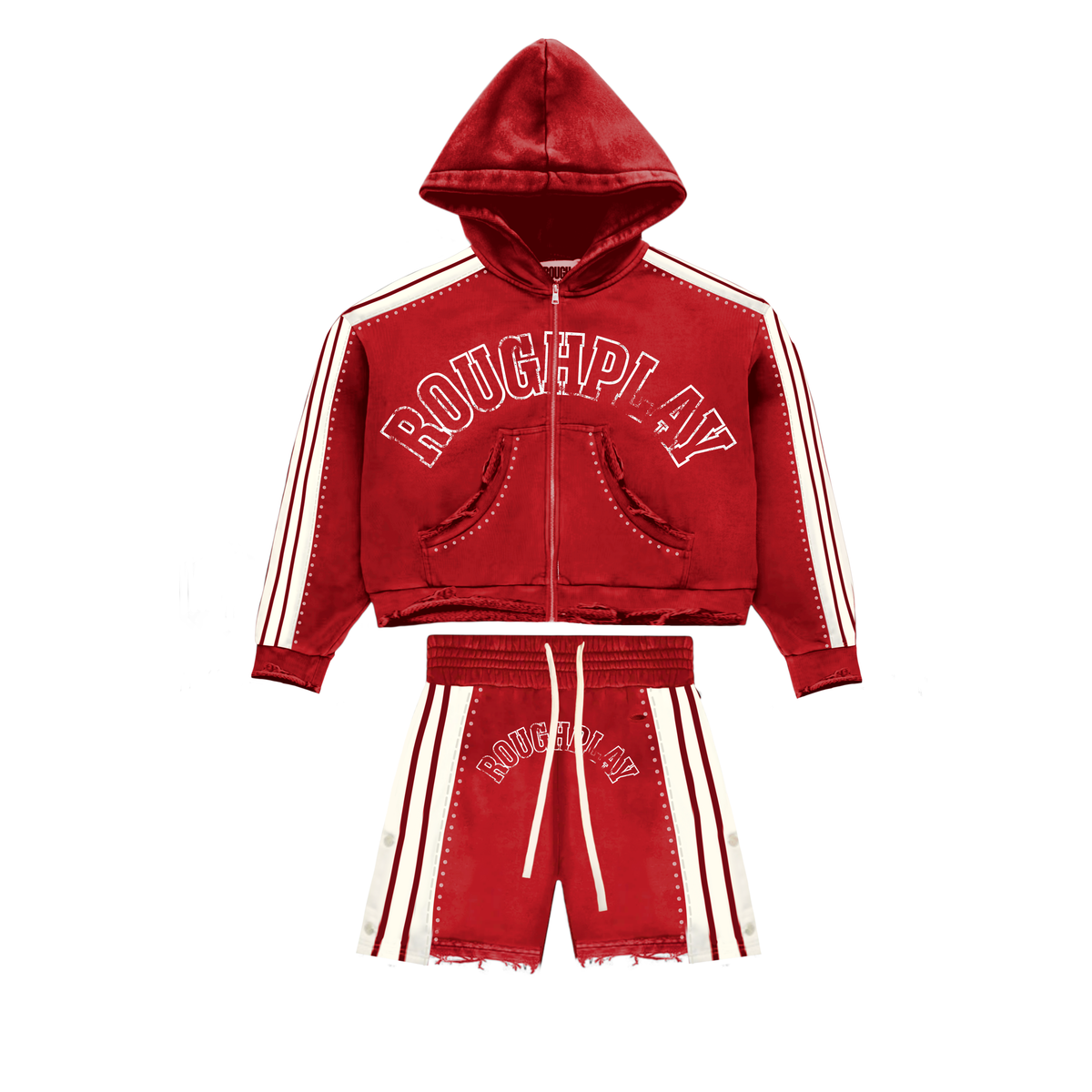 Rough Play Stripe Short Set
