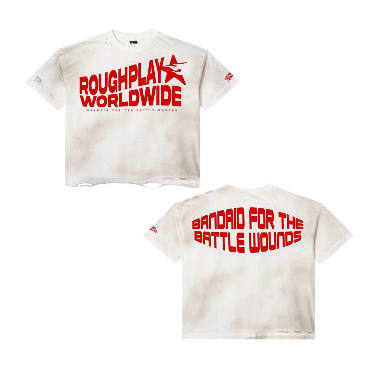 Rough Play Red Basic Logo Tees