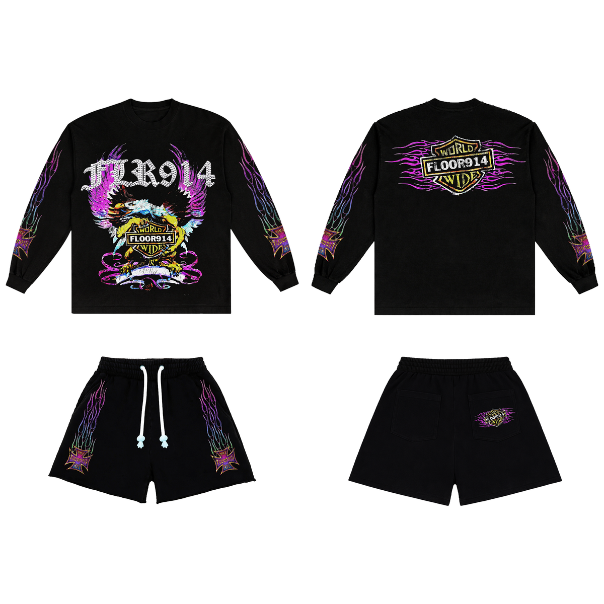 Floor 914 Sky Stricker Short Set