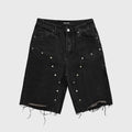 Homme Femme Arsenal Studden Denim Shorts