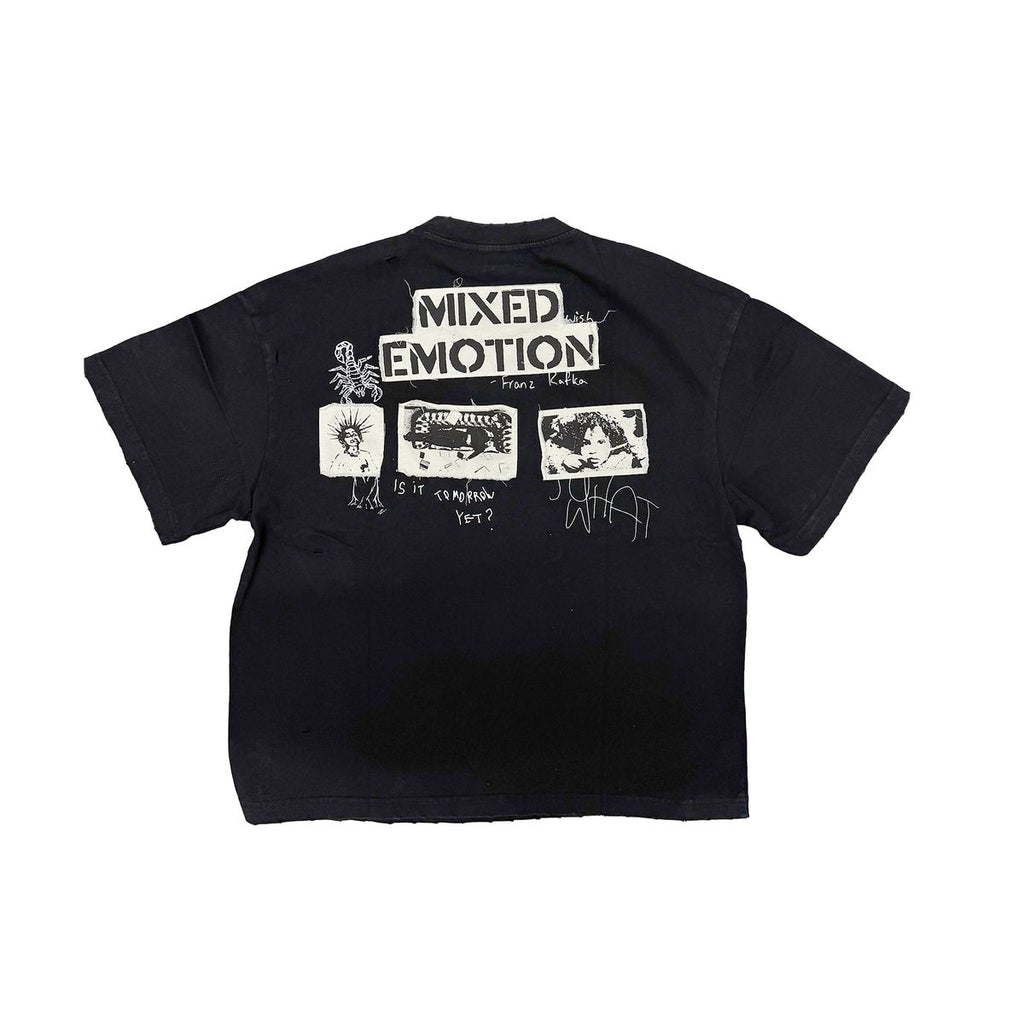 Mixed Emotion Stamped T-shirt