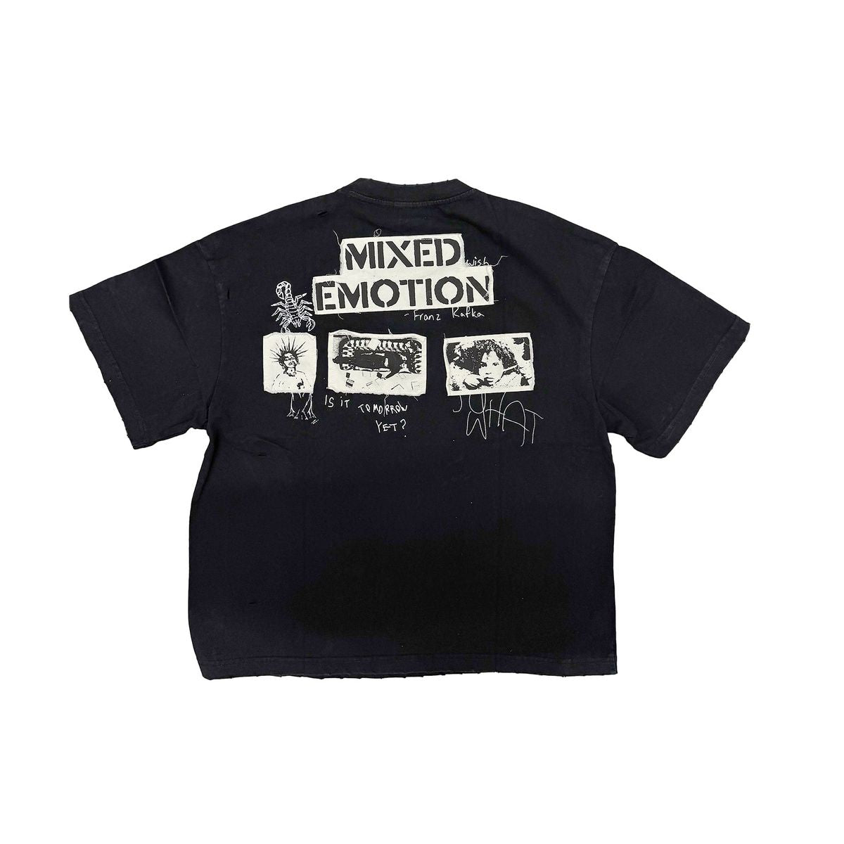 Mixed Emotion Stamped T-shirt