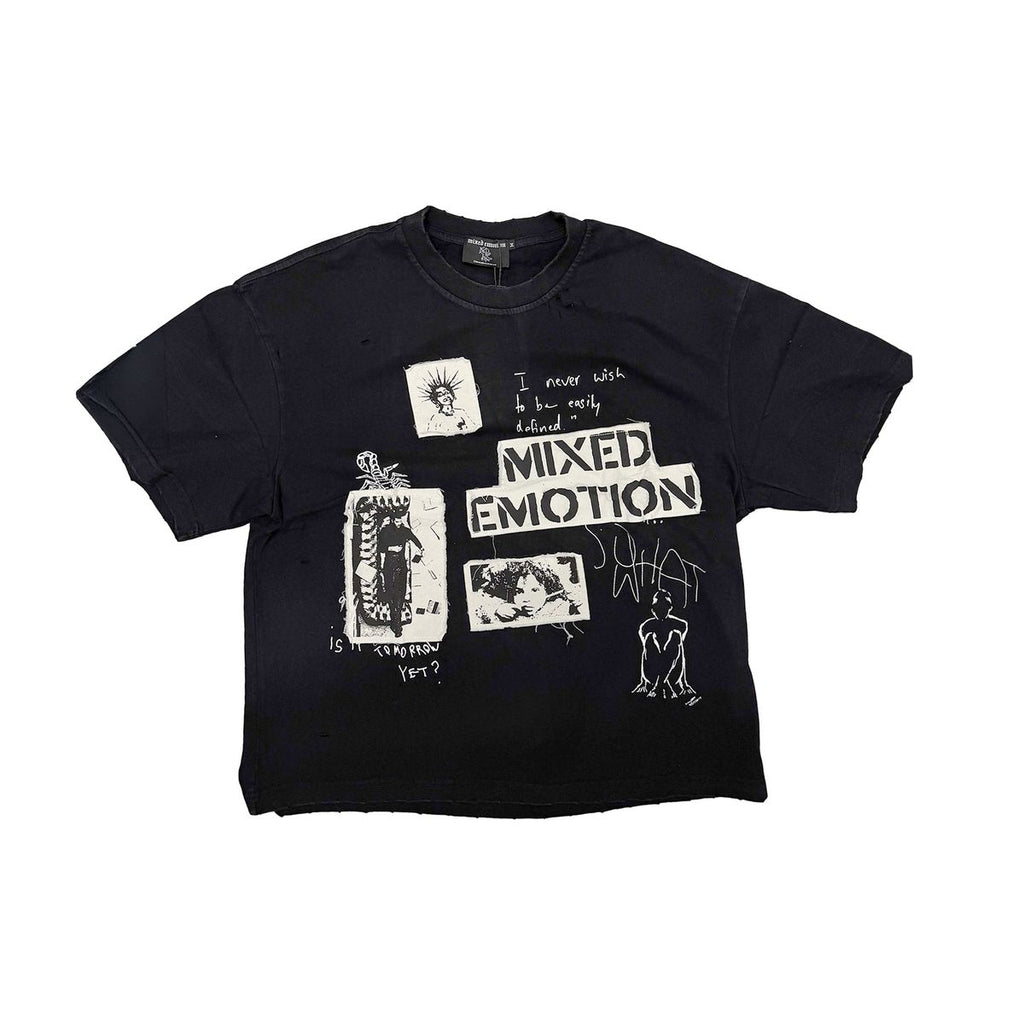 Mixed Emotion Stamped T-shirt