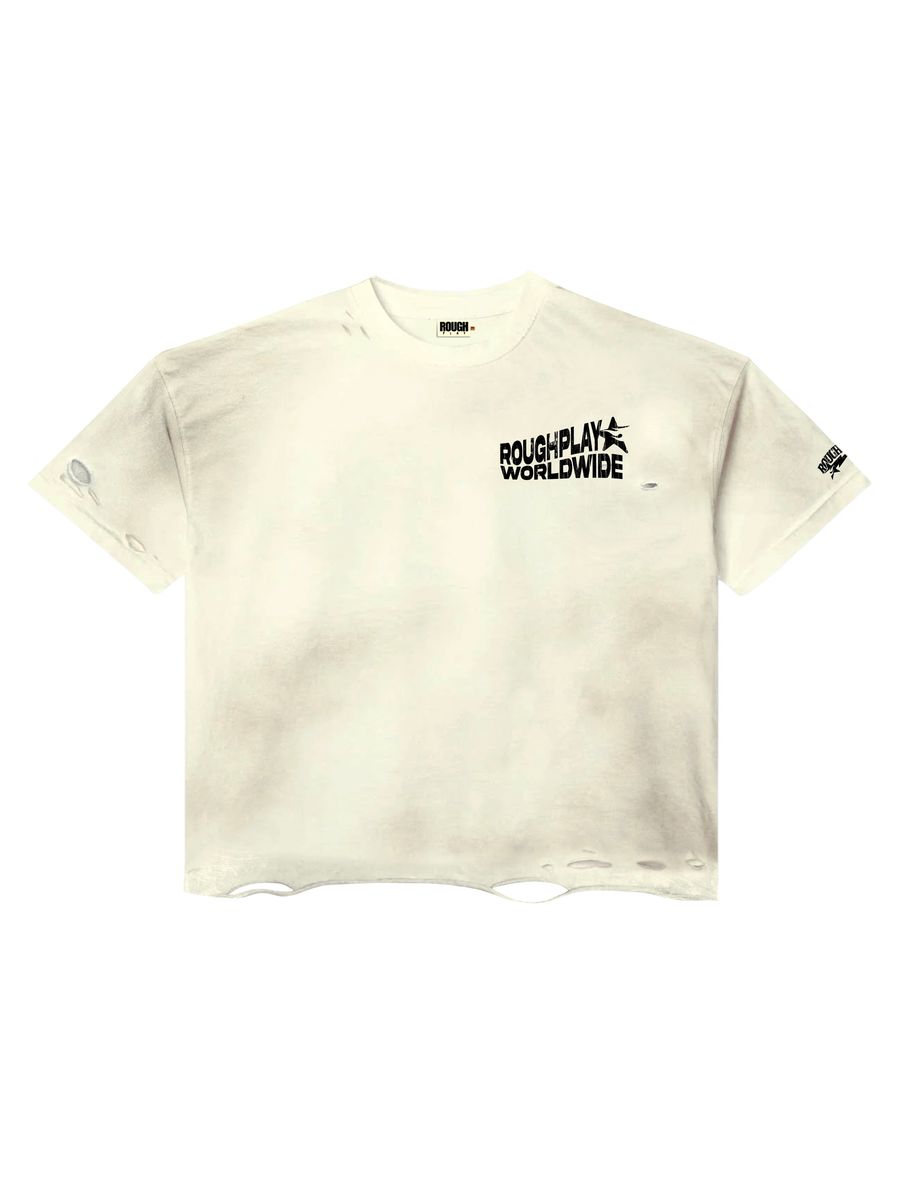 Rough Play Black Basic Logo Tees