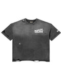 Rough Play White Basic Logo Tees