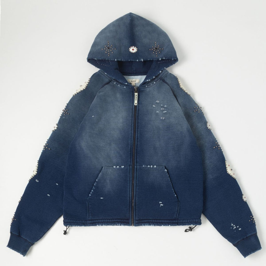 Bldg4 Falling Indigo Hoodie