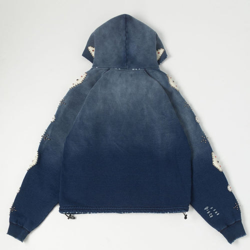 Bldg4 Falling Indigo Hoodie