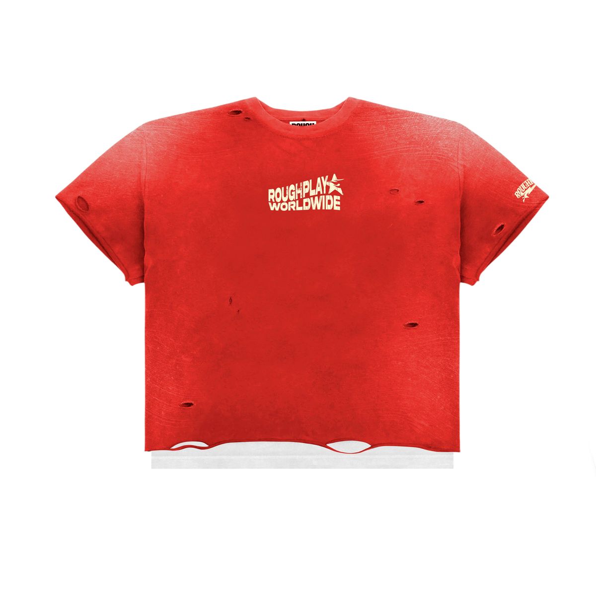 Rough Play Vintage Double Logo T-shirt