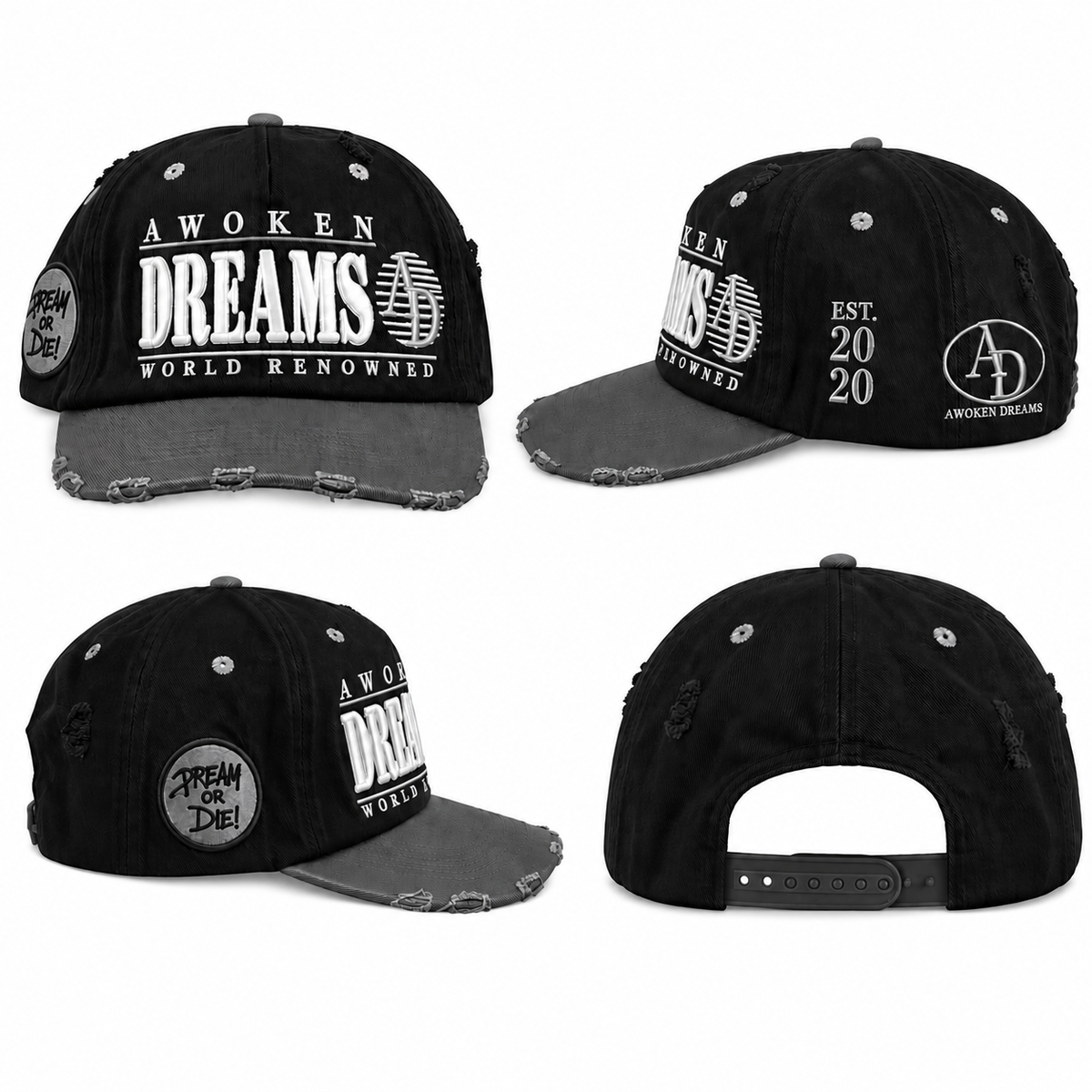 Awoken Dreams Dream Or Die Trucker hats