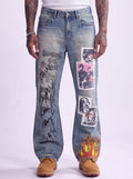 Merlins Father Flame In Pain Denim