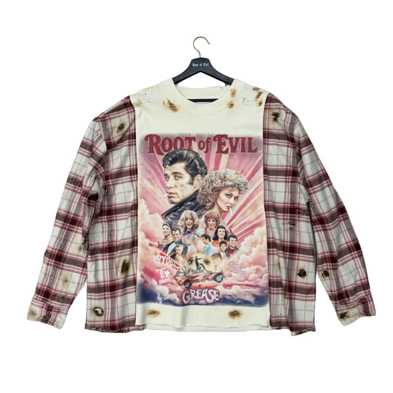 Root Of Evil Grease Flannel L/s T-shirt