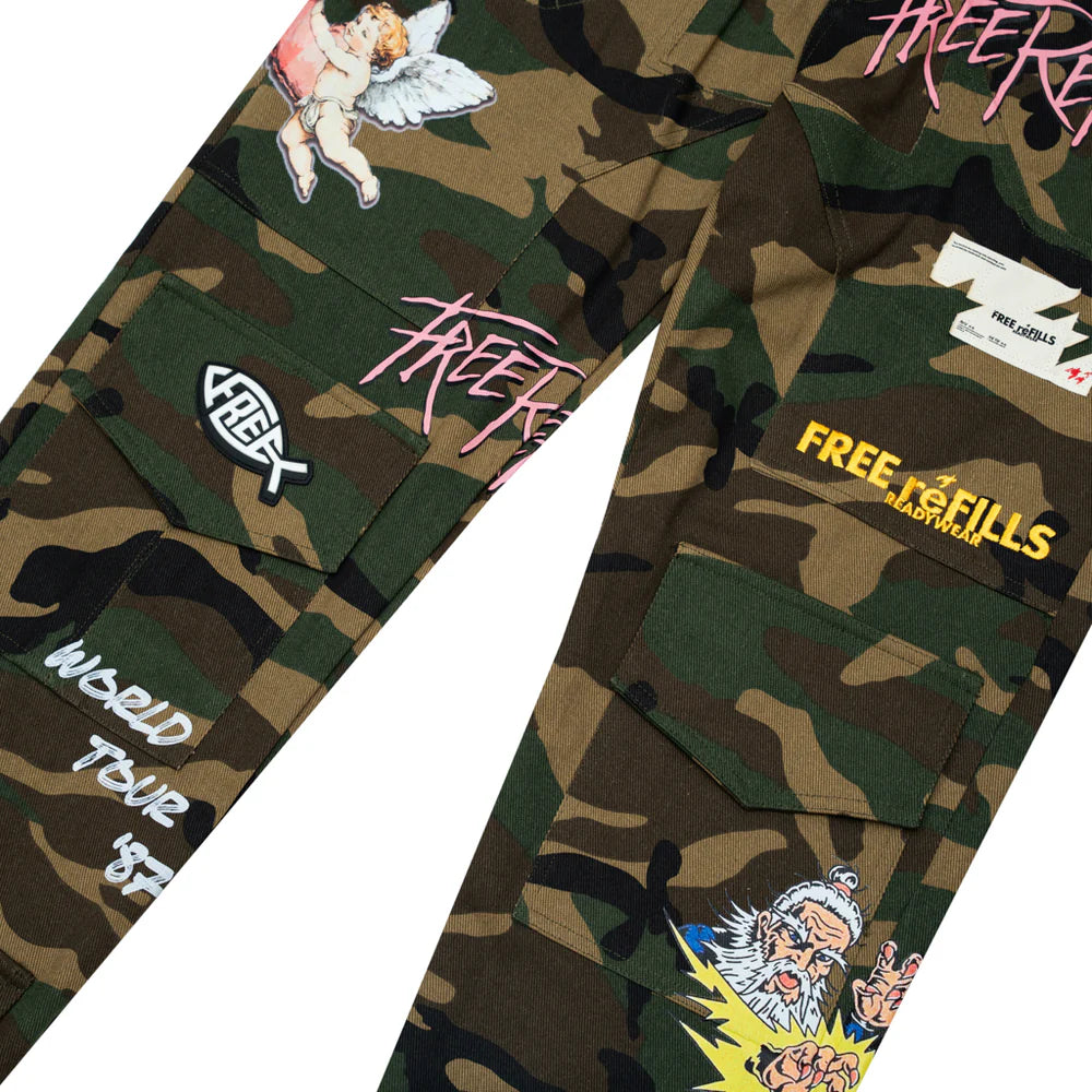 Free Refills Floyd Camo Cargo Pants