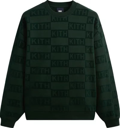 Kith Flocked Monogram Nelson Crewneck