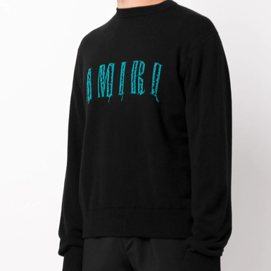Amiri Cut Away Logo Crewneck