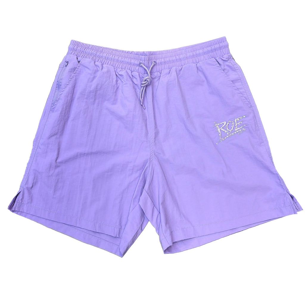Root Of Evil Nylon Studded Logo Shorts