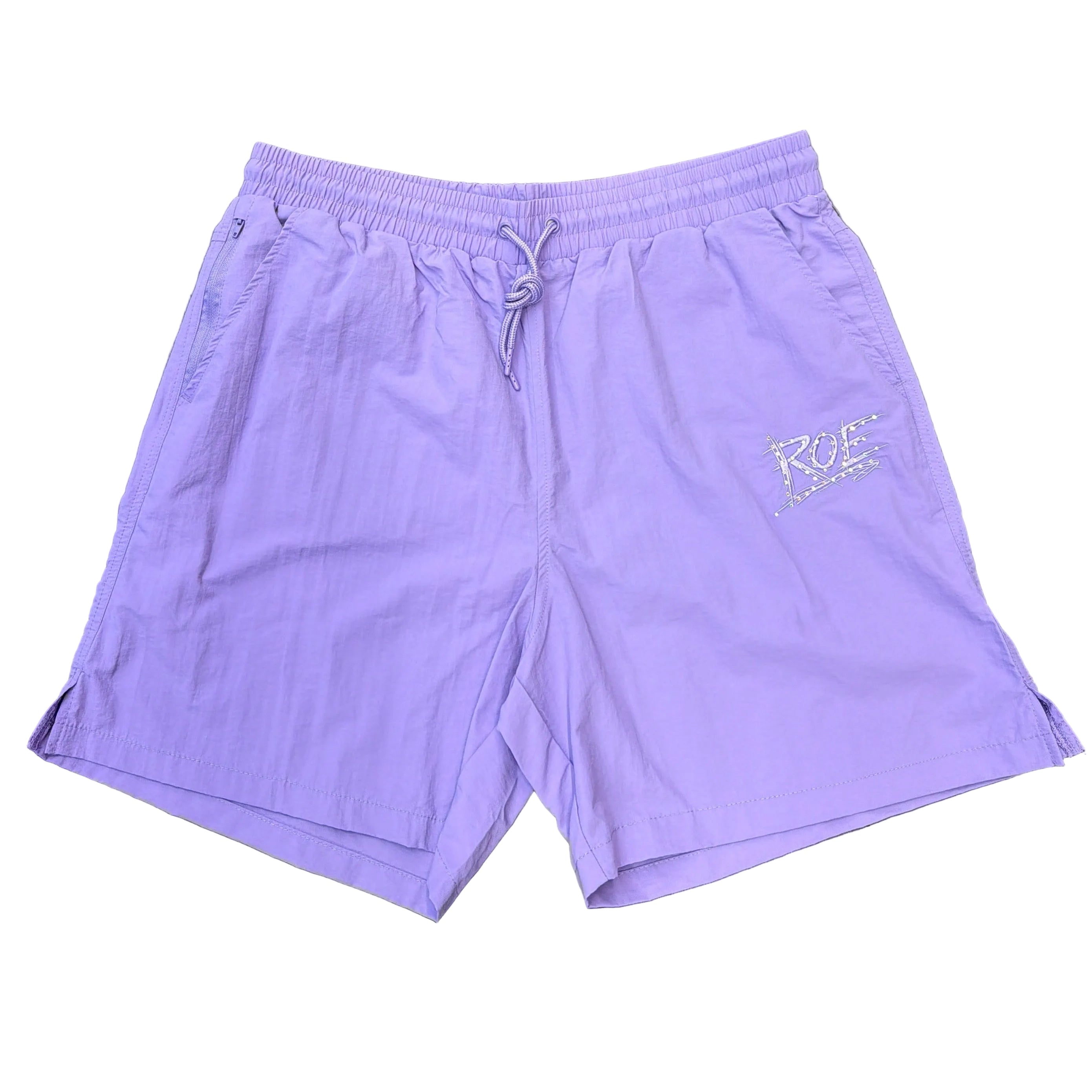 Root Of Evil Nylon Studded Logo Shorts