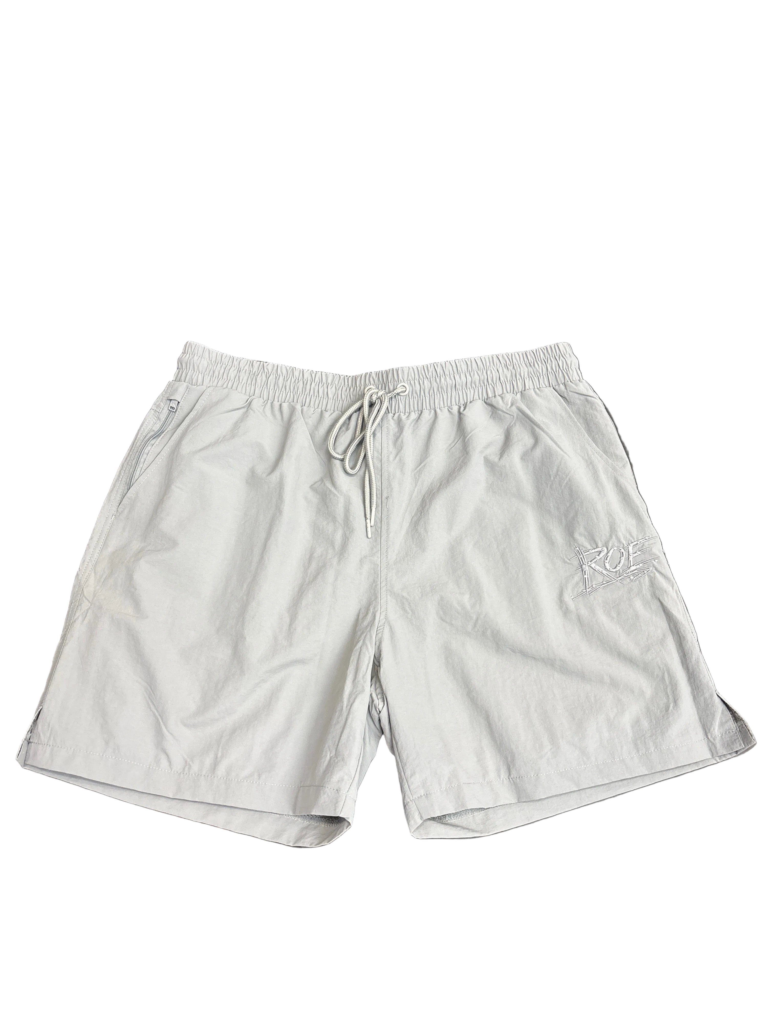 Root Of Evil Nylon Studded Logo Shorts