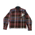 Root Of Evil Distressed Flannel L/s Shirt