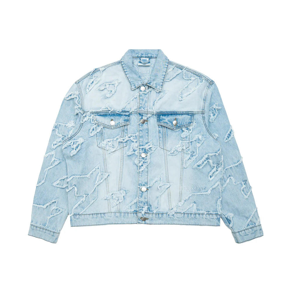 Free Refills Checks Distressed Jacket