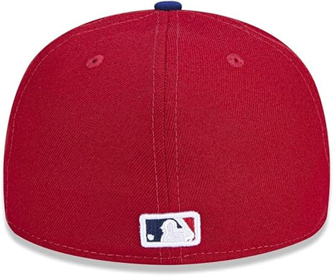 New Era Philadelphia Phillies Red Game Authentic Collection On-Field 59FIFTY Pink Fitted Hat