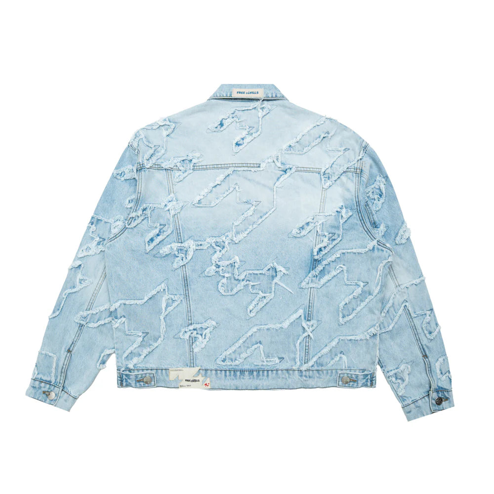 Free Refills Checks Distressed Jacket