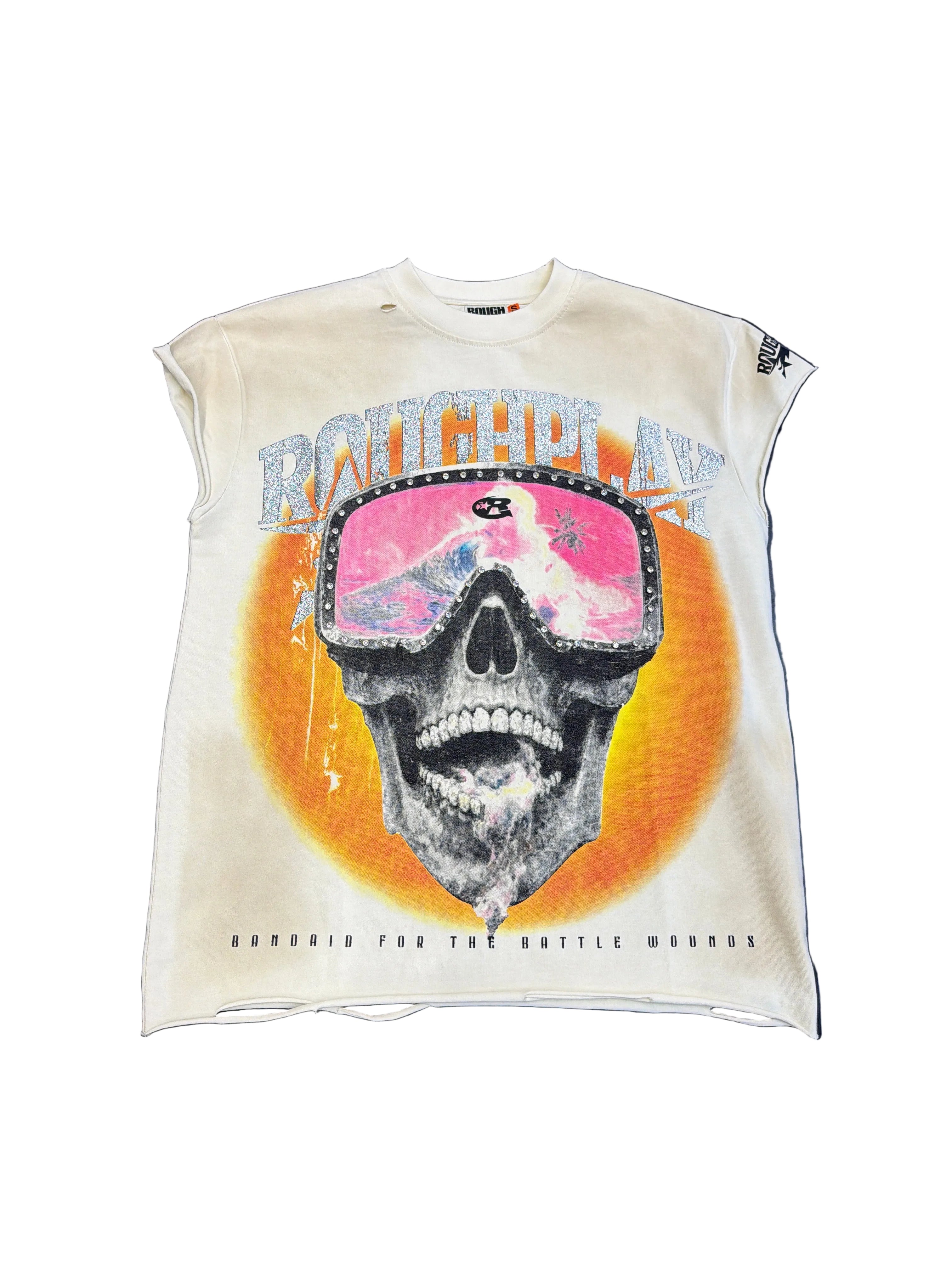 Rough Play Skull Goggles Sleeveless T-shirt