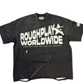 Rough Play White Basic Logo Tees