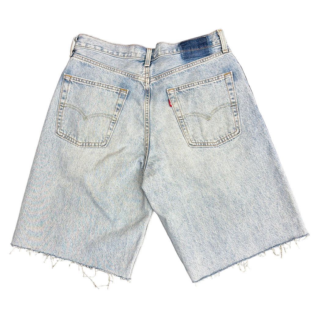 Root Of Evil Basic Bling Tongue Denim Shorts