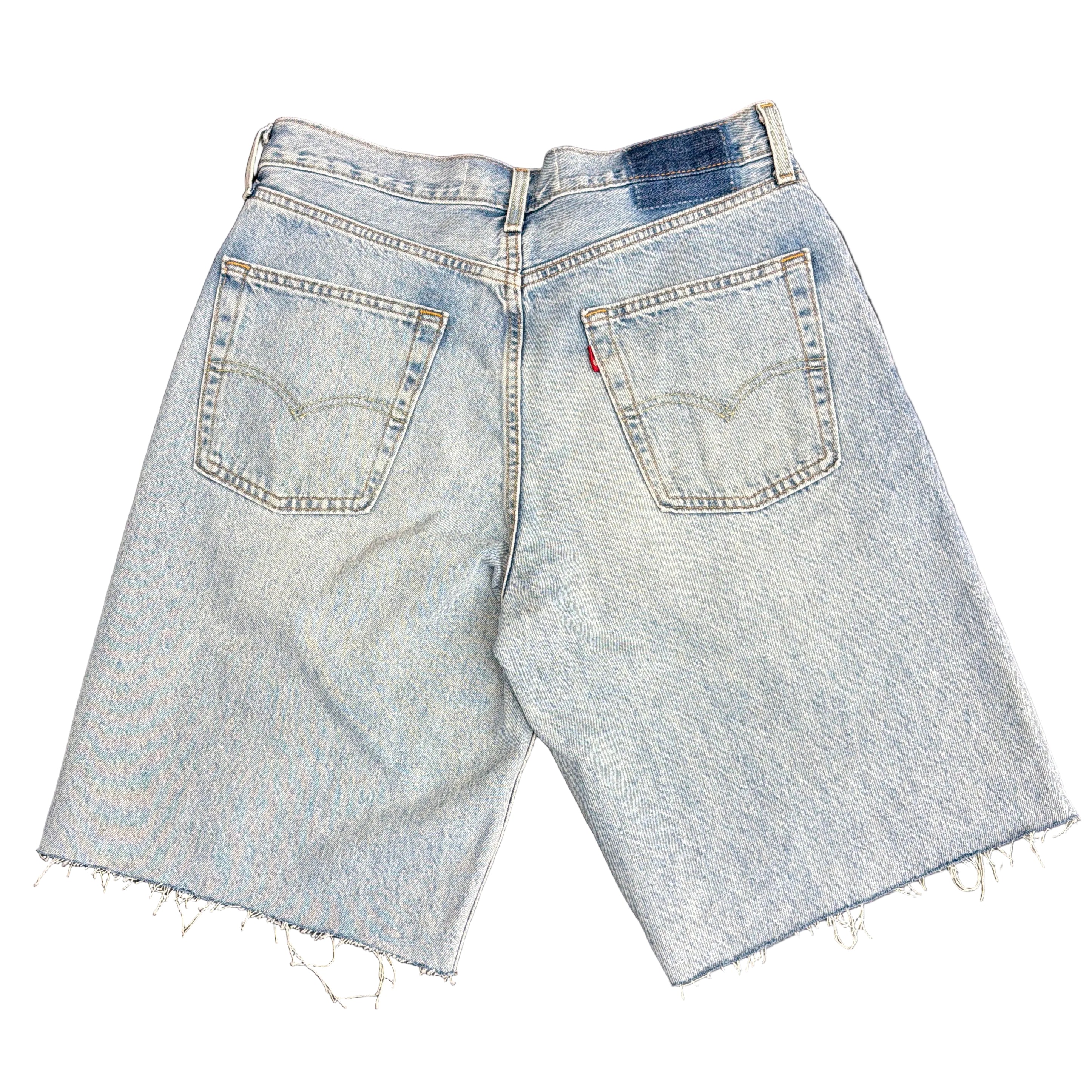 Root Of Evil Basic Bling Tongue Denim Shorts