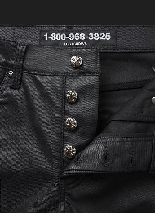 Lost Shdws Red Sun Logo Wax Denim