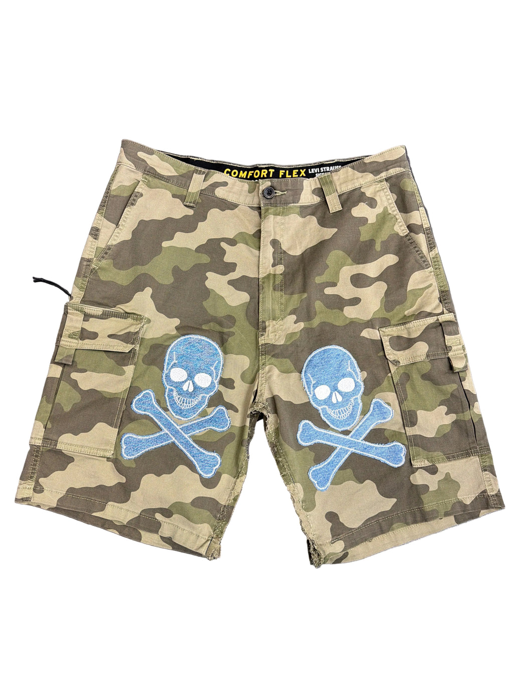 Dead Lonely Denim Skull&Bone Cargo Shorts