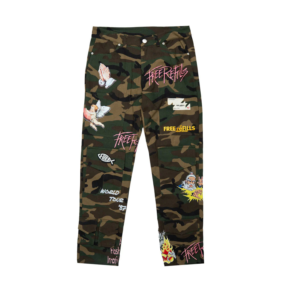Free Refills Floyd Camo Cargo Pants