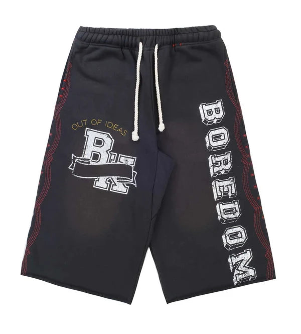 Boredom Kills Collegiate 3/4 Shorts