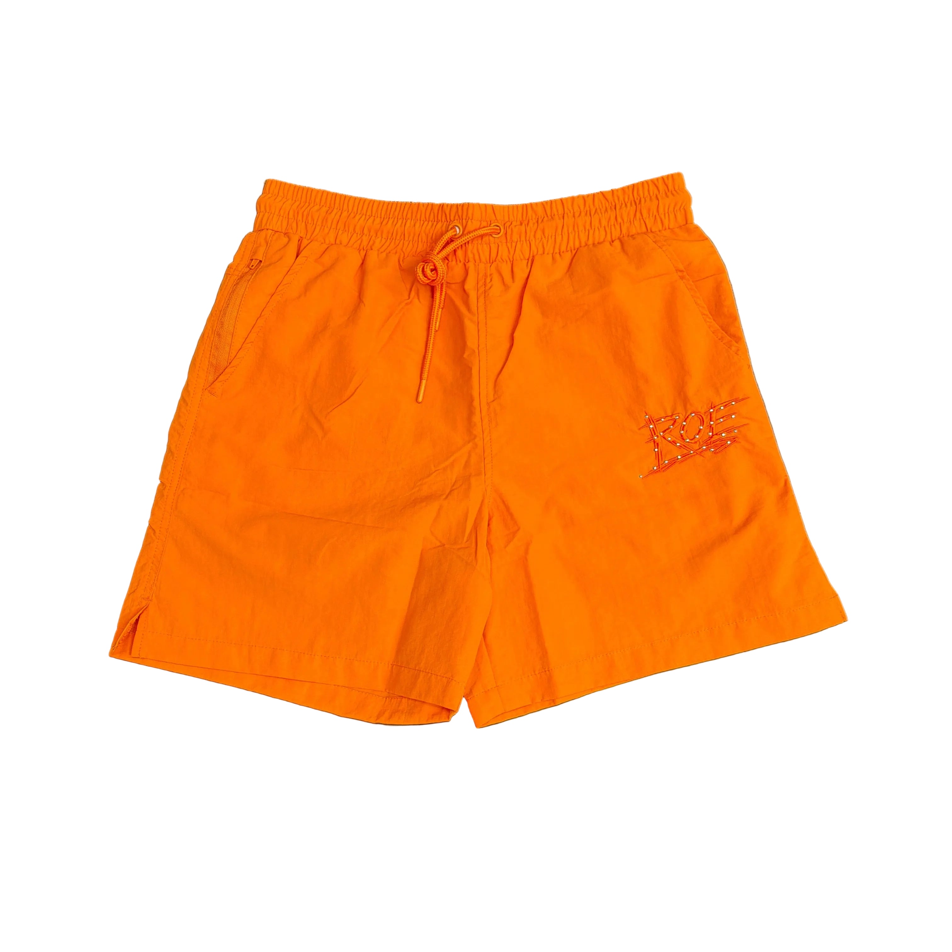 Root Of Evil Nylon Studded Logo Shorts