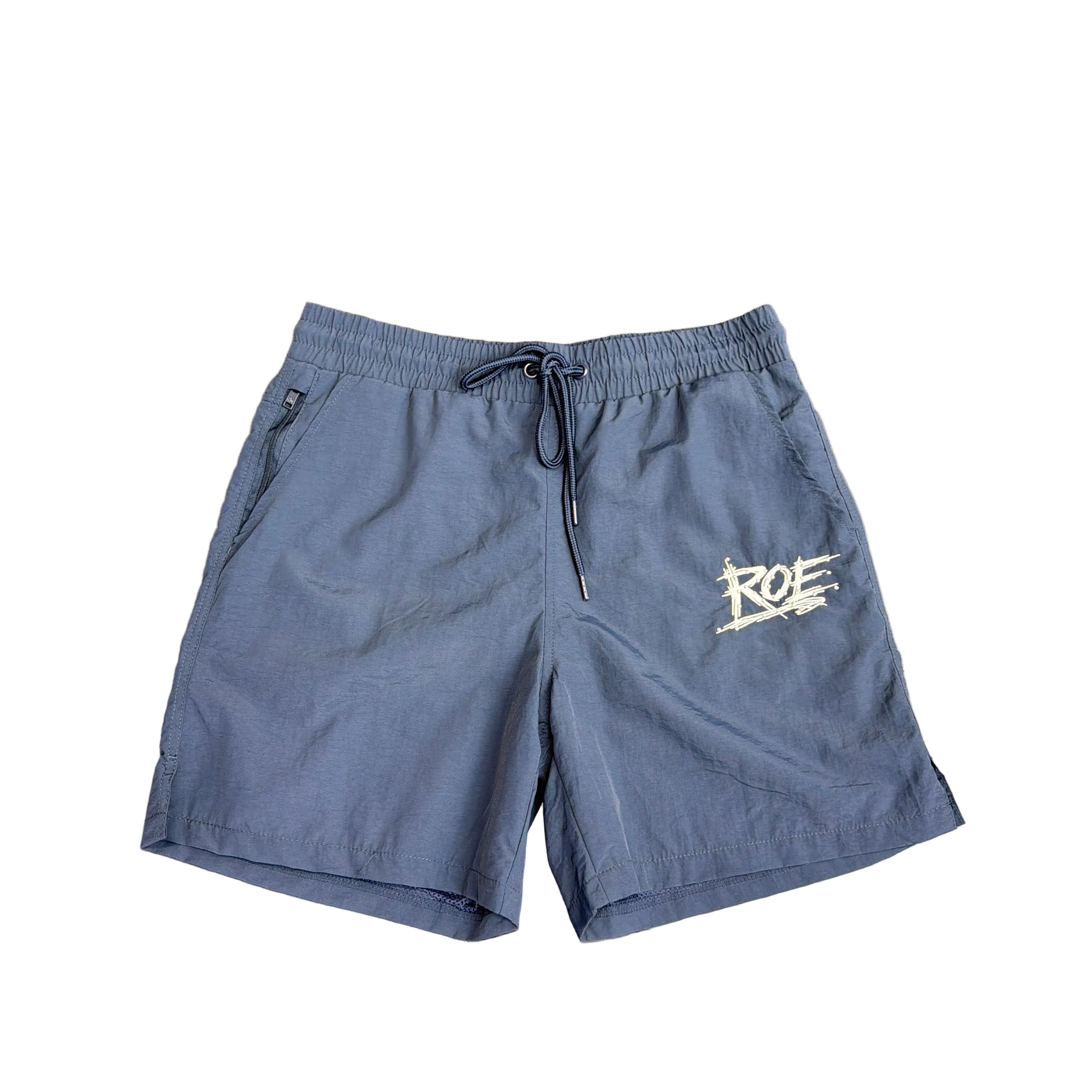 Root Of Evil Nylon Studded Logo Shorts