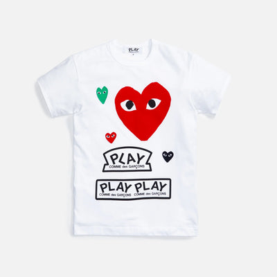 Comme Des Garcons Multi Hearts T-shirt