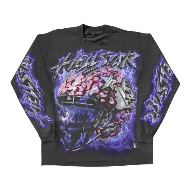 Hellstar Brain Helmet Long Sleeve T-Shirt